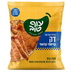 דק ענק שניצל עוף קריספי קלאסי