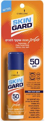 סטיק הגנה שקוף לפנים SPF50