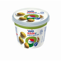 גבינת קוטג' 5% עם זיתים ירוקים מהדרין תנובה 250 גרם