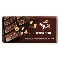שוקולד מריר עם שברי אגוזים חלבי עלית פרה 100 גרם