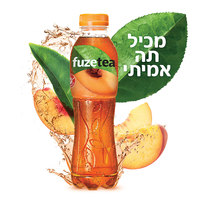 תה קר אפרסק פיוז טי 500 מ"ל