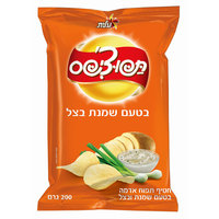 חטיף תפוחי אדמה צ'יפס בטעם שמנת בצל תפוצ'יפס 200 גרם
